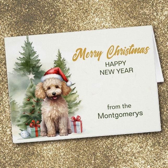 Santa Claus Poodle with Gifts Christmas (Creator Uploaded)
