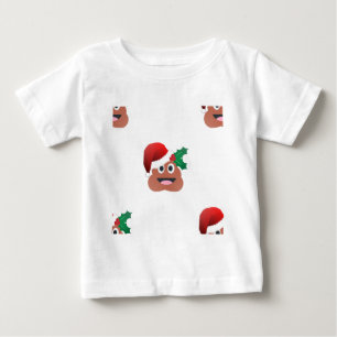 santa claus poop emoji baby T-Shirt