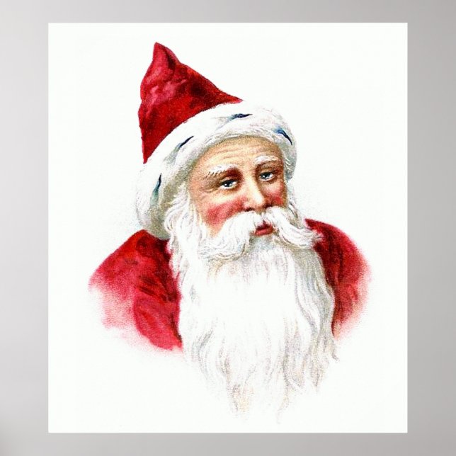 Santa Claus Portrait Poster (Front)