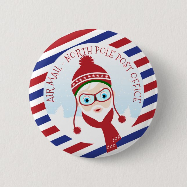 Santa Claus Post Office 6 Cm Round Badge (Front)
