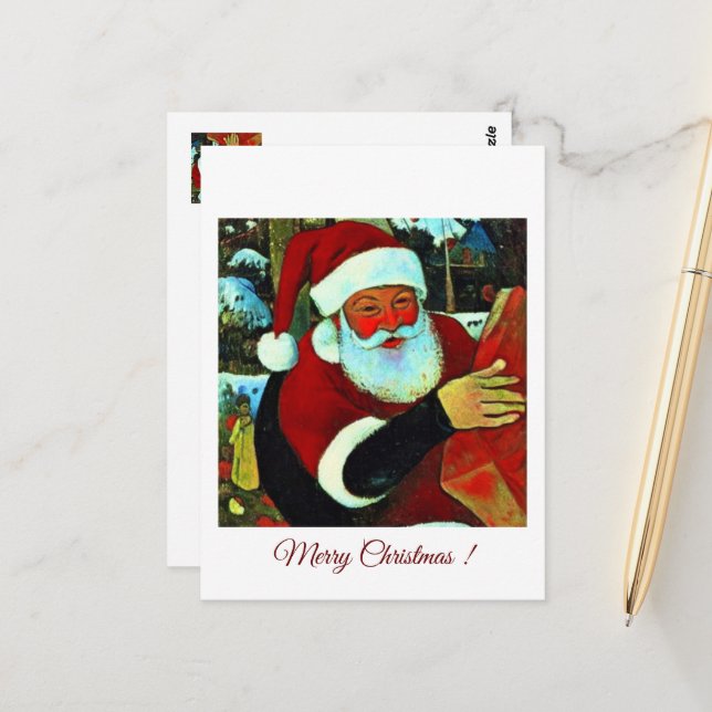 Santa Claus  Postcard (Front/Back In Situ)