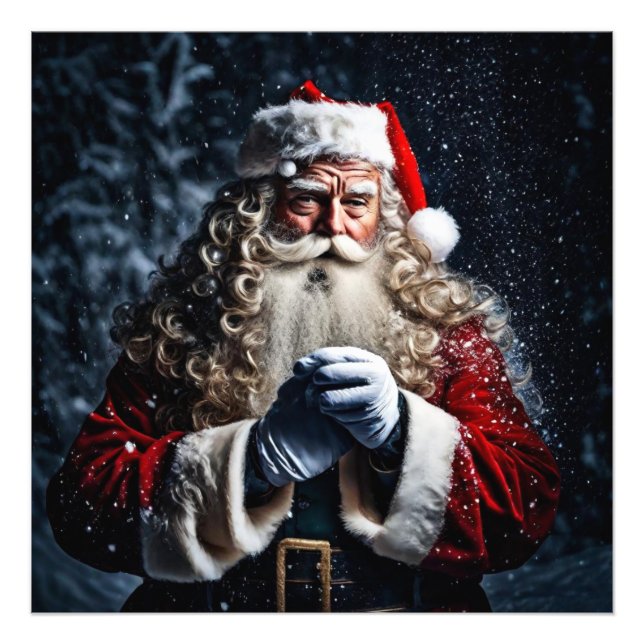 Santa claus Poster Wall Art (Front)