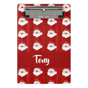 Santa Claus red pattern Mini Clipboard
