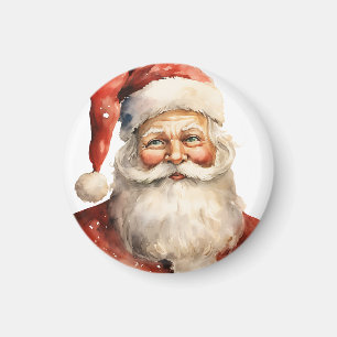 Santa Claus Retro Christmas Magnet