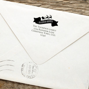 Santa Claus Return Address Christmas Self-inking Stamp