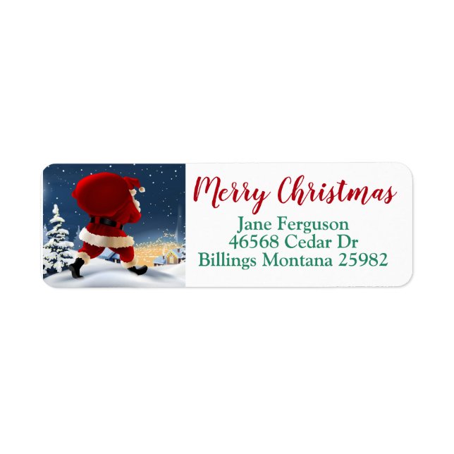 Santa Claus Return Address Label (Front)