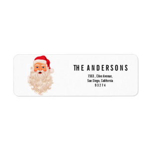Santa Claus Return Address Label