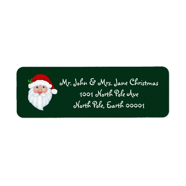 Santa Claus Return Address Labels (Front)