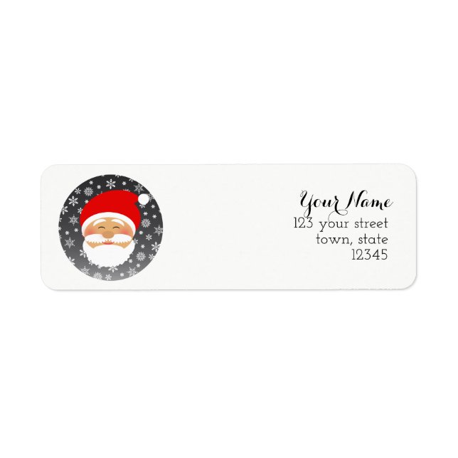 Santa Claus Return Address Return Address Label (Front)