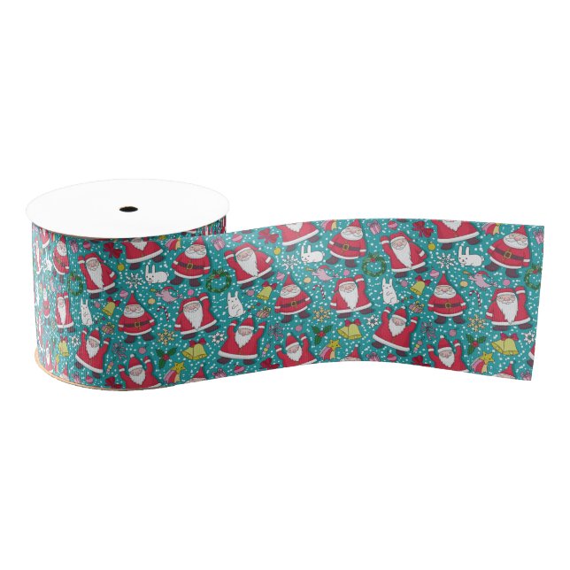 Santa Claus Ribbon Grosgrain Ribbon (Spool)