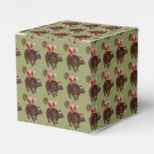 Santa Claus Riding A Bear Favour Box