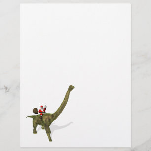 Santa Claus Riding On Brachiosaurus