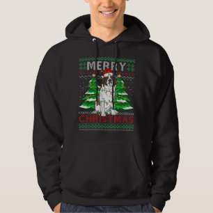 Santa Claus Saint Bernard Dog Owners Ugly Christma Hoodie