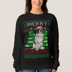 Santa Claus Saint Bernard Dog Owners Ugly Christma Sweatshirt