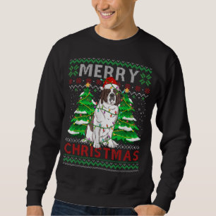 Santa Claus Saint Bernard Dog Owners Ugly Christma Sweatshirt