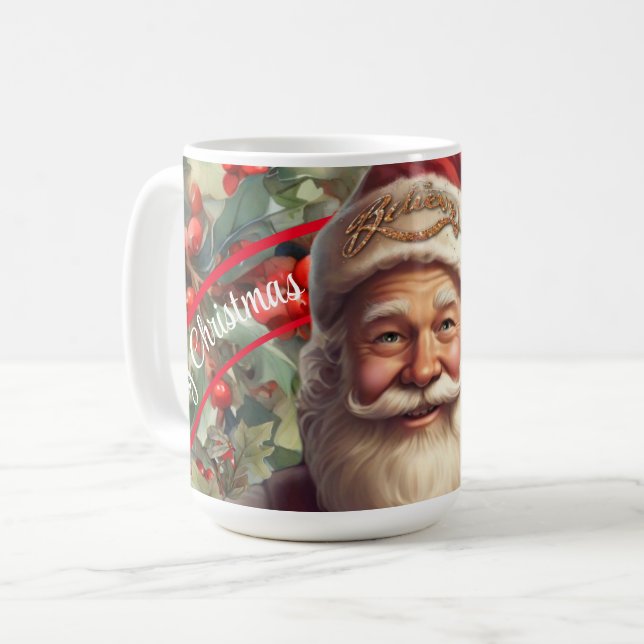 Santa Claus Saint Nicholas Christmas  Coffee Mug (Front Left)