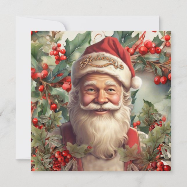 Santa Claus Saint Nicholas Christmas  Invitation (Front)