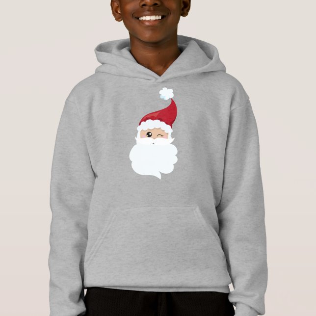 Santa Claus, Santa Hat, Winking Santa, Christmas (Front)