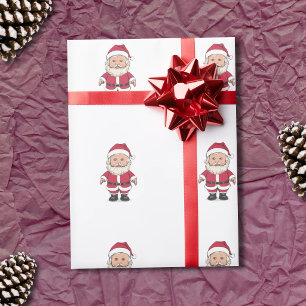 Santa Claus - Santon Toy Doll Christmas Wrapping Paper