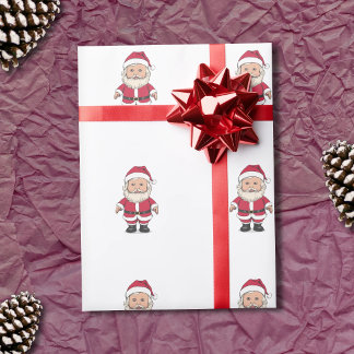 Santa Claus - Santon Toy Doll Christmas Wrapping Paper