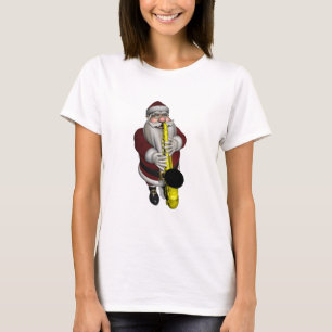 Santa Claus Saxophone Player T-Shirt