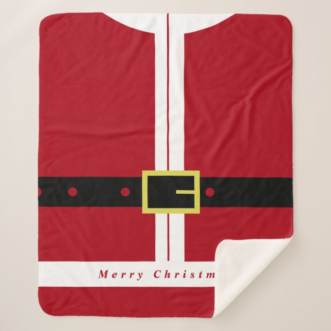 Santa Claus Sherpa Blanket (Front)