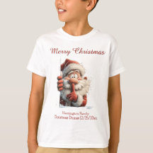 Santa Claus Shush or Secret Sign Matching Family