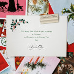 Santa Claus Signature Christmas III Rubber Stamp<br><div class="desc">Santa Claus variation calligraphy</div>