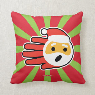 Santa Claus singing Christmas carols and songs Cushion