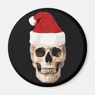 Santa Claus Skull - Christmas is Dead Magnet
