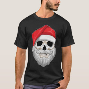 Santa Claus Skull Christmas T-Shirt