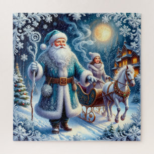 Santa Claus, Sleigh Ride, and Cosy Christmas Jigsaw Puzzle