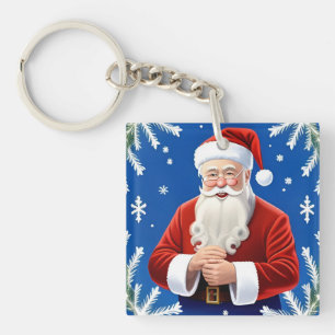 Santa Claus Smiling Key Ring