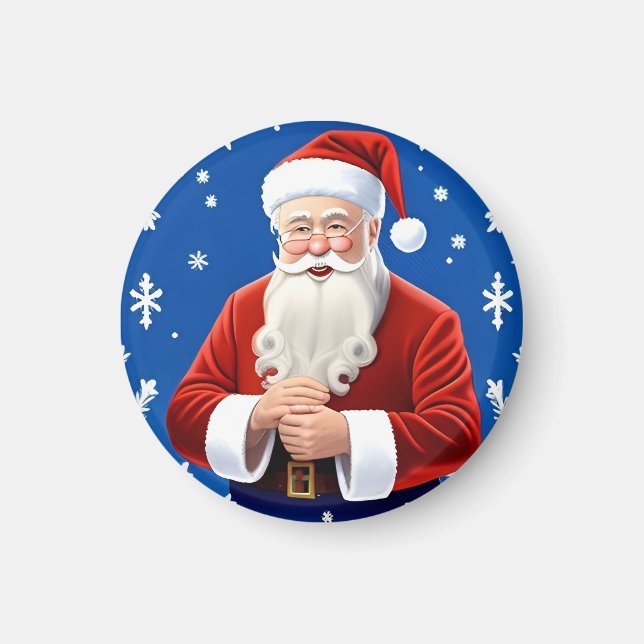 Santa Claus Smiling Magnet (Front)