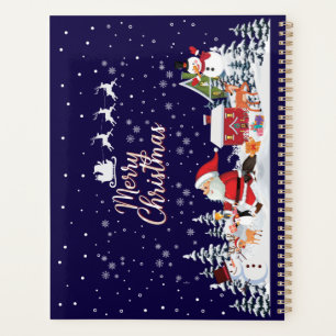 Santa Claus, Snowman Merry Christmas Holiday Planner