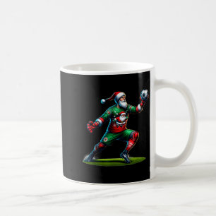 Santa Claus Soccer Goalie Christmas Xmas  Coffee Mug