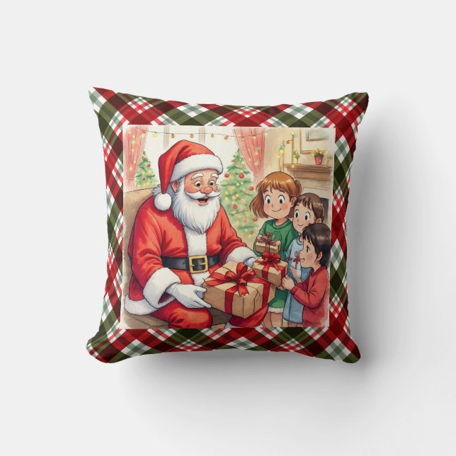 Santa Claus, Spreading Christmas Cheer, Cushion (Front)