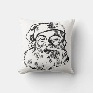 Santa Claus St. Nickolas Christmas Holiday Cushion