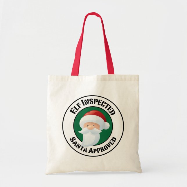 Santa Claus Stamp Holiday Bag (Front)