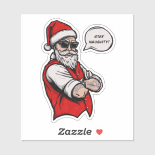 Santa Claus Stay Naughty Funny Christmas