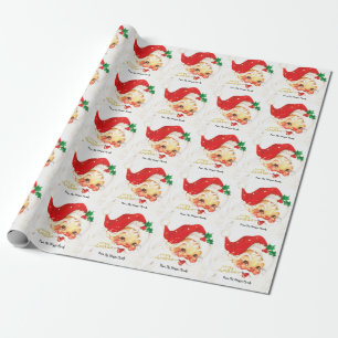 Santa Claus Suit Christmas Wrapping Paper