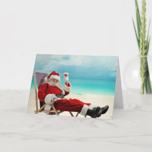 Santa Claus Summer Card
