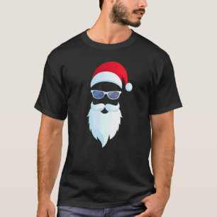 Santa Claus Sunglasses Hipster Christmas Mens T-Shirt