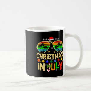 Santa Claus Sungles Beach Christmas In July Men Wo Coffee Mug