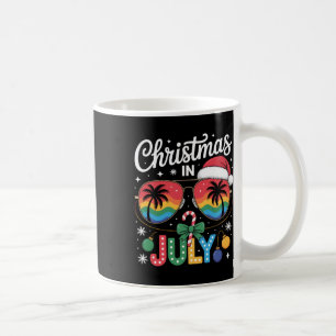 Santa Claus Sungles Beach Christmas In July Men Wo Coffee Mug