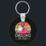 Santa Claus Sungles Christmas In July Santa In Bea Key Ring<br><div class="desc">Santa Claus Sungles Christmas In July Santa In Beach</div>