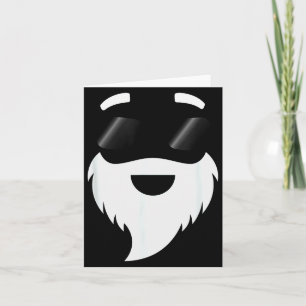 Santa Claus Sungles Funny Hipster Christmas Appare Card