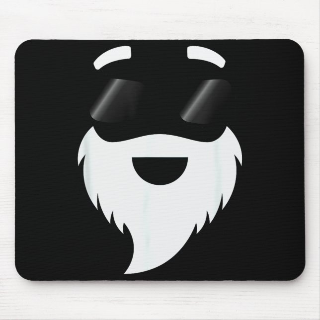 Santa Claus Sungles Funny Hipster Christmas Appare Mouse Pad (Front)