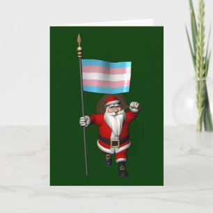 Santa Claus Supports Transgender Community Holiday Card