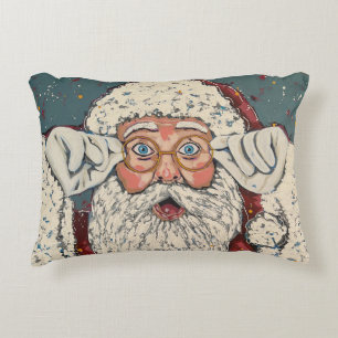 Santa Claus Surprise Decorative Cushion